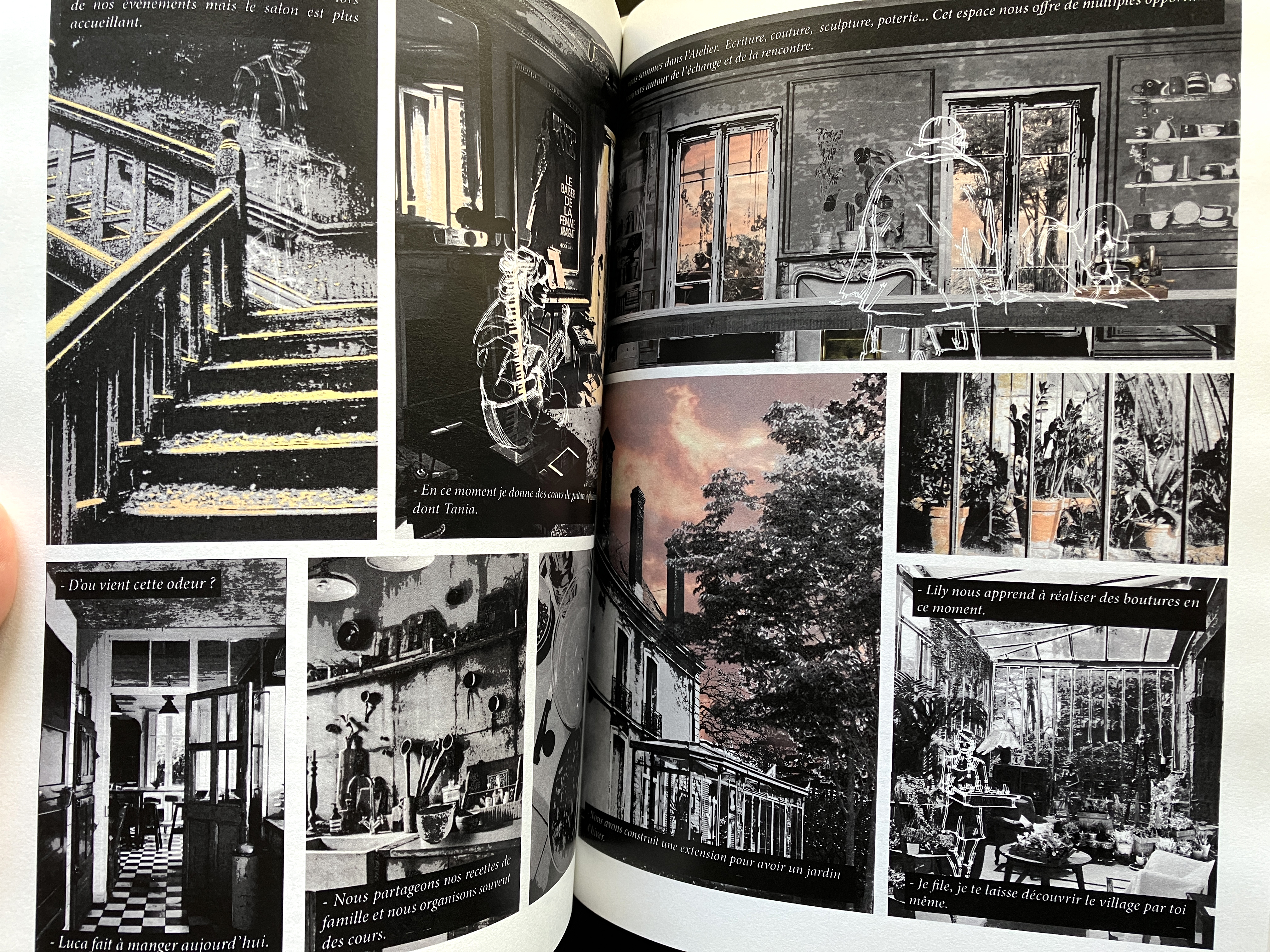 Vagabondages 2 (2022), roman graphique du studio Architecture, ville et territoires, ensap Bordeaux.