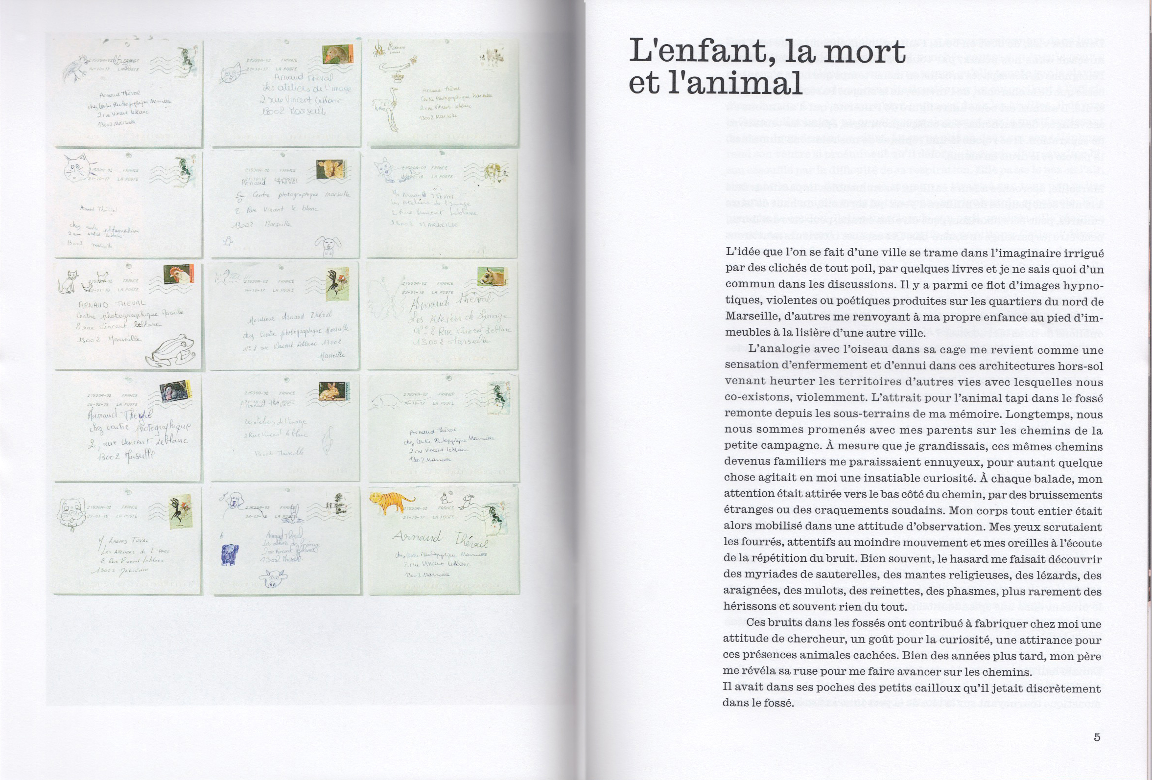 Arnaud Théval L'enfant, la mort et l'animal (2020), CPM