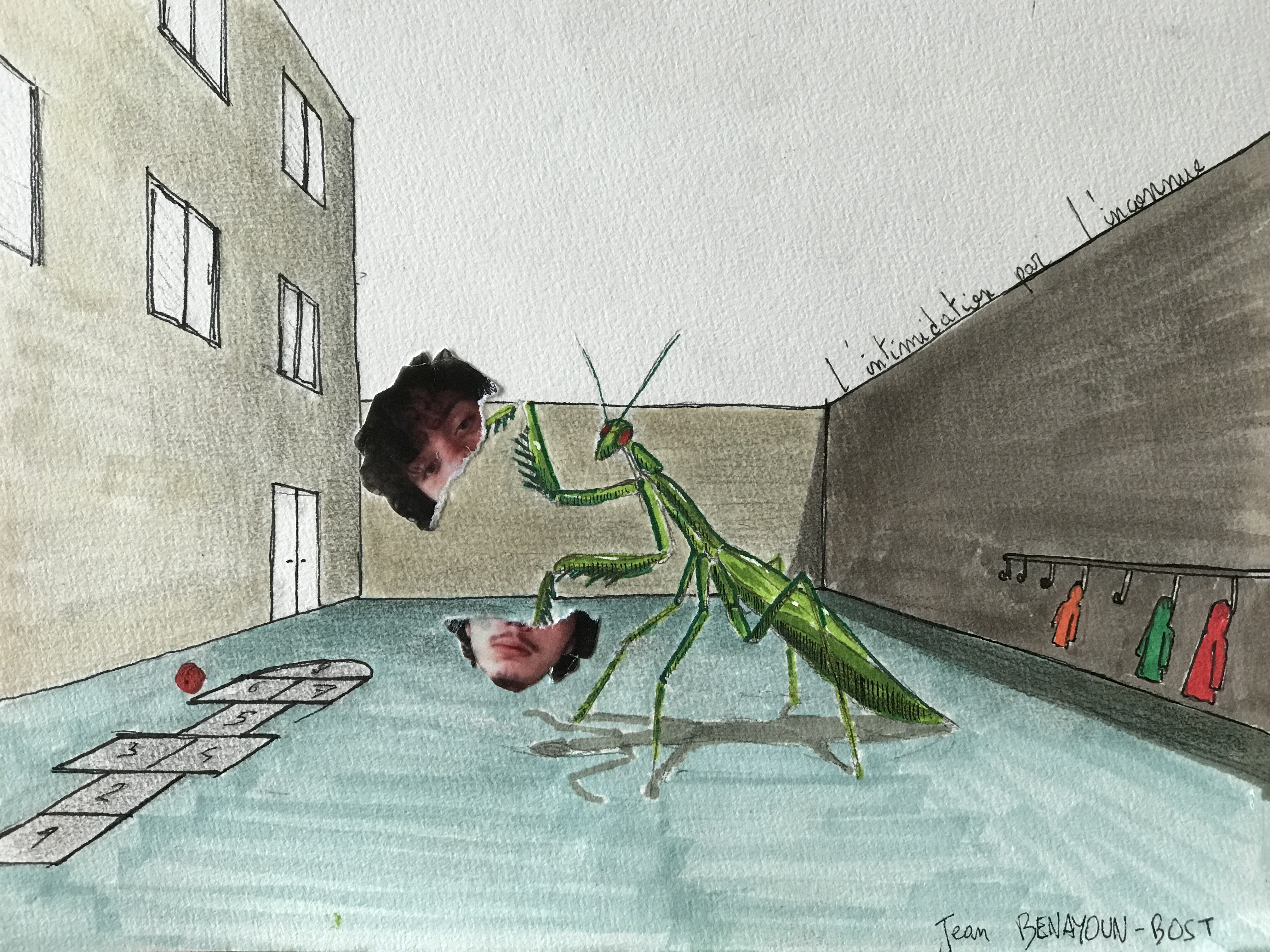 AAA « Je suis un animal caché dans le paysage de mon enfance » (2021), ensap Bordeaux.