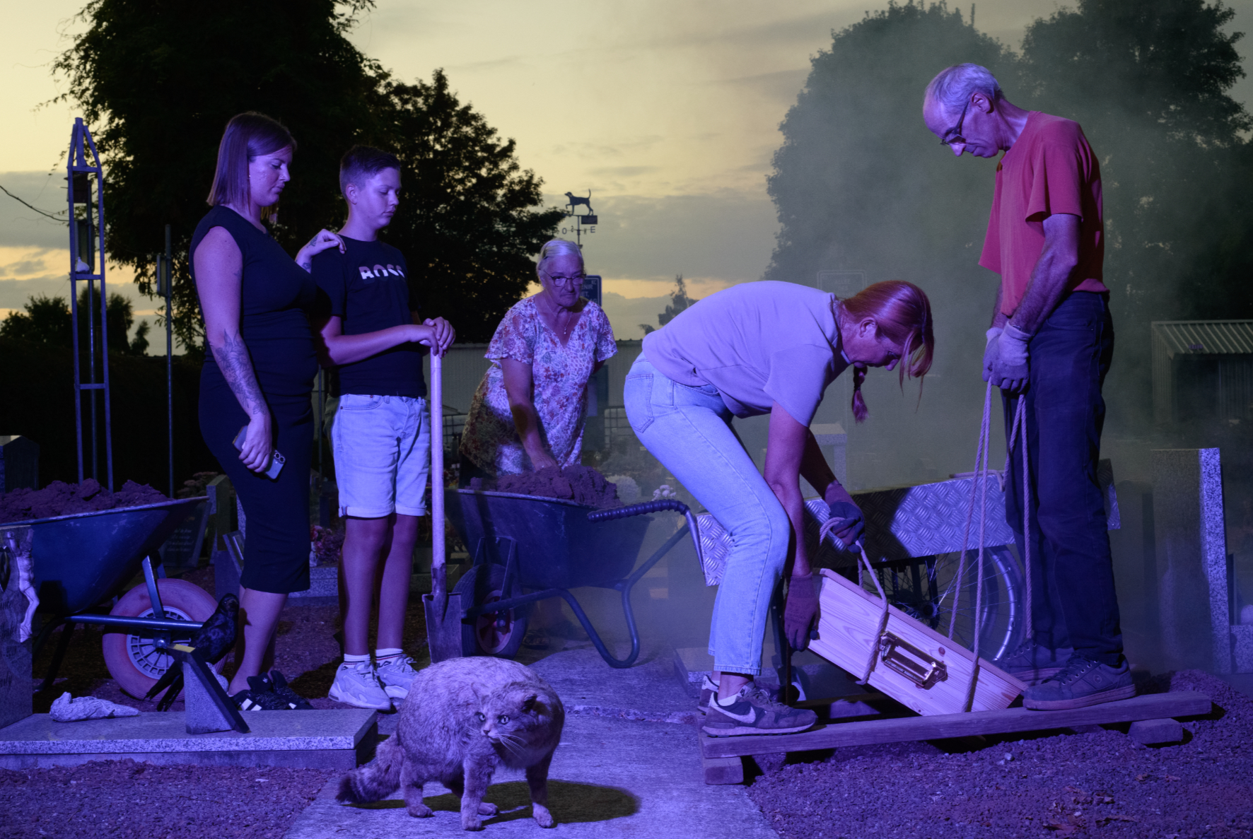 Arnaud Théval Partie de chasse, diorama inversé n°11 (2025) Université de Liège.