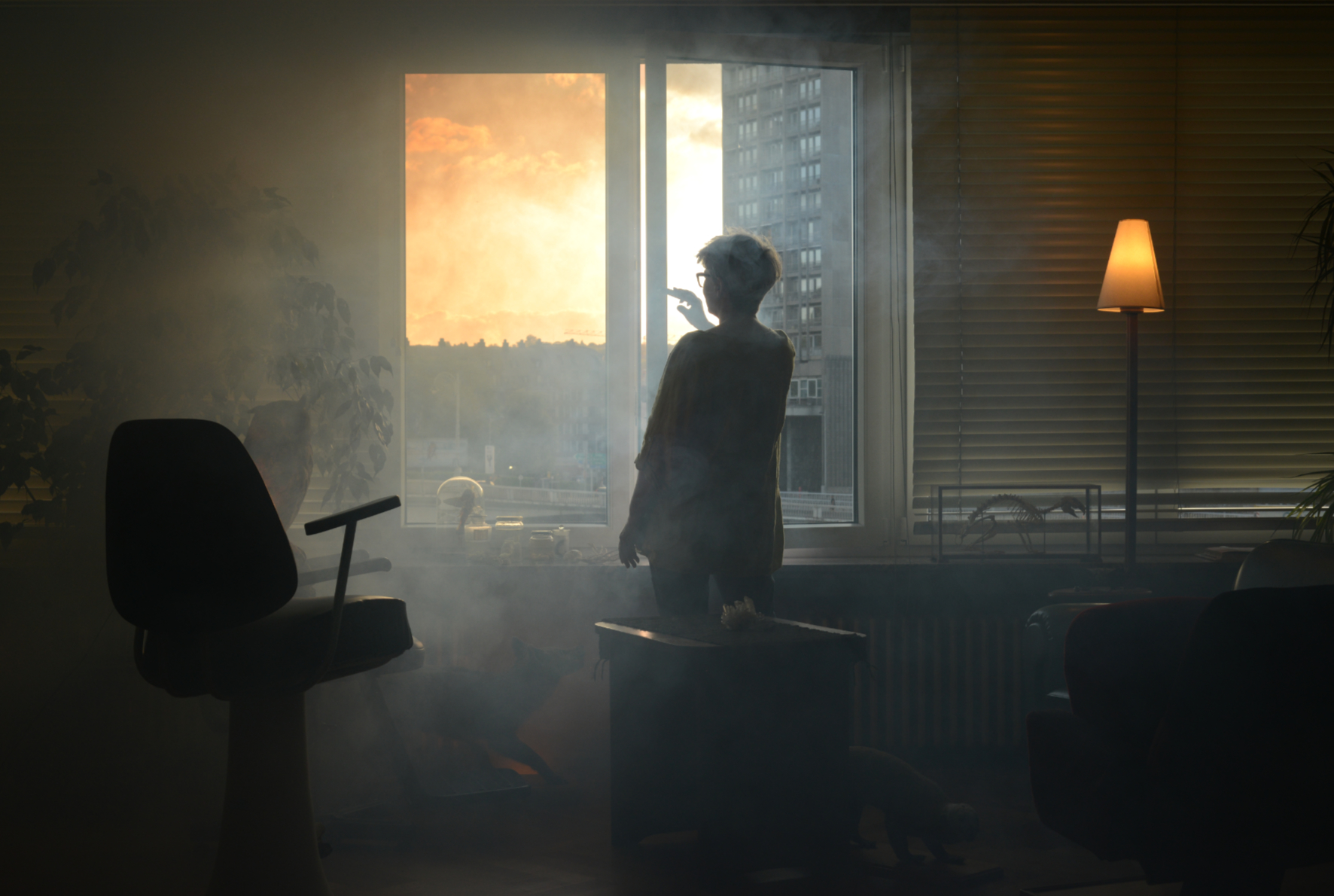 Arnaud Théval Partie de chasse, diorama inversé n°4 (2025) Université de Liège.