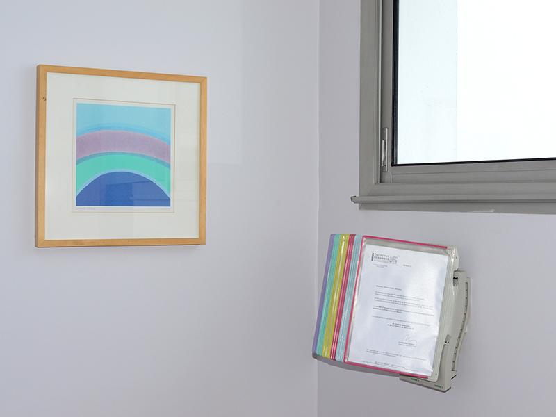 Arnaud Théval La source de l'arc-en-ciel (2017) détail. Institut Bergonié, Bordeaux.