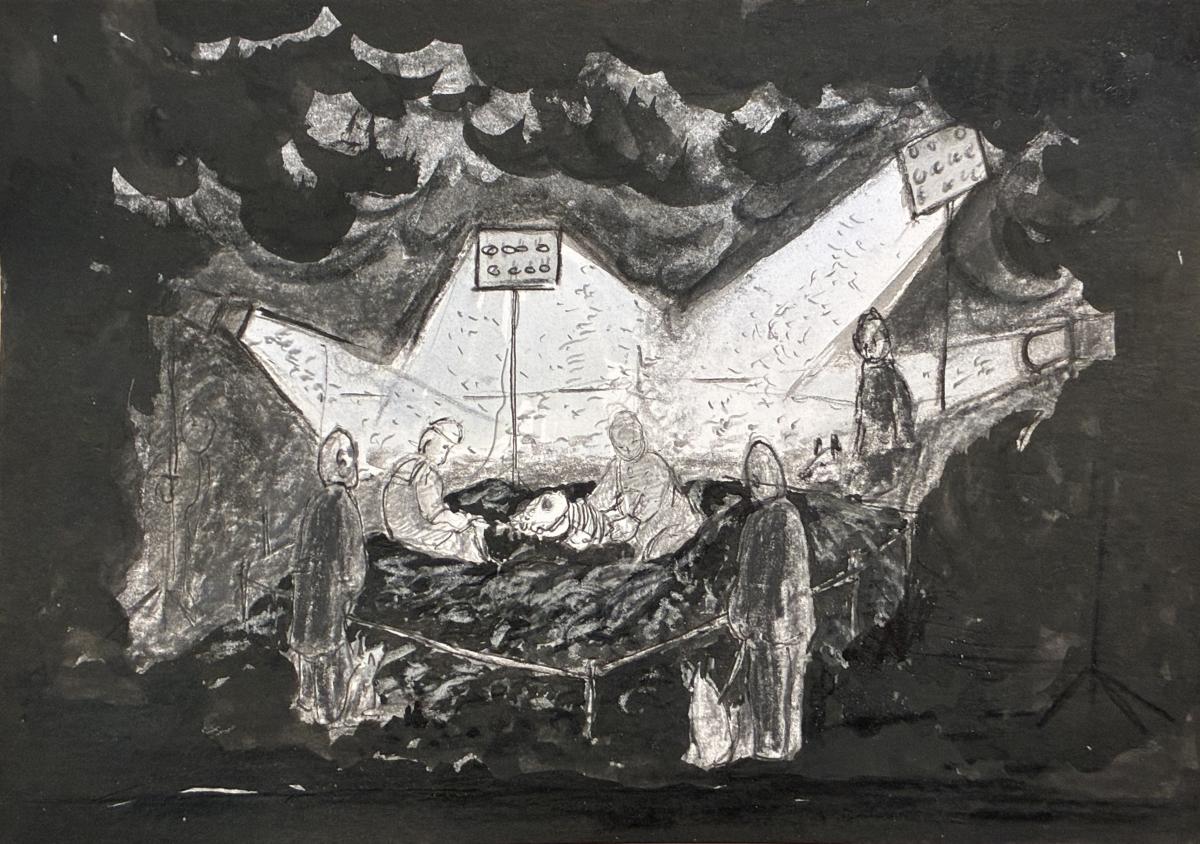 Arnaud Théval Oasis sous-terrain (2026) croquis, Nantes.
